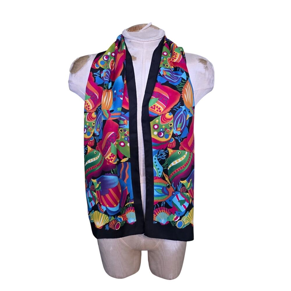Tropical Fish Scarf 52" x 10"